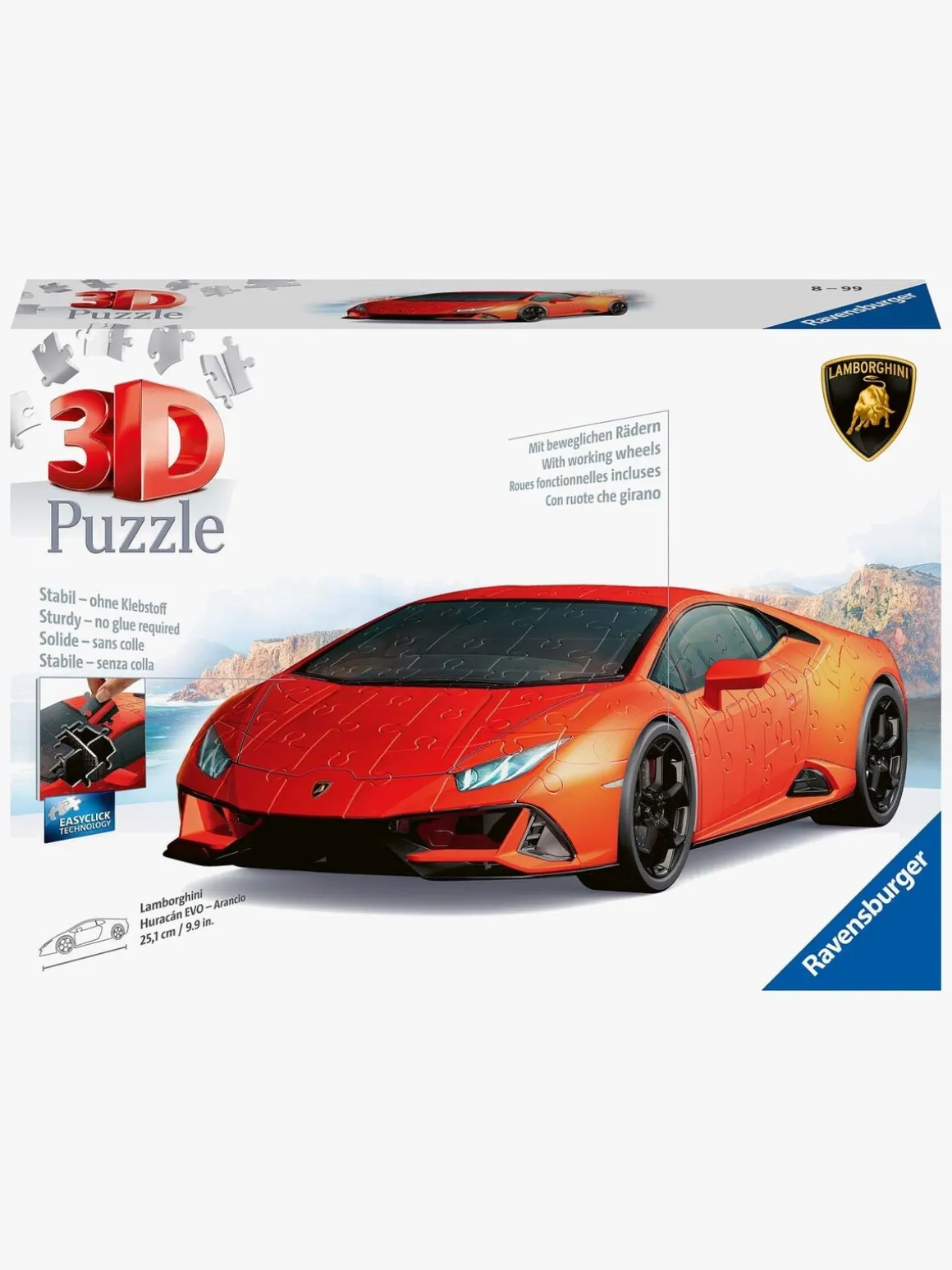 Ravensburger Lamborghini Huracán EVO MK2 3D-puslespil 156 Brikker
