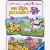 Ravensburger My First Puzzles Puslespil Bondegårdsdyr 4-i-1