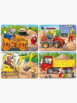 Ravensburger My First Puzzles Puslespil Dyr På Byggepladser 4-i-1