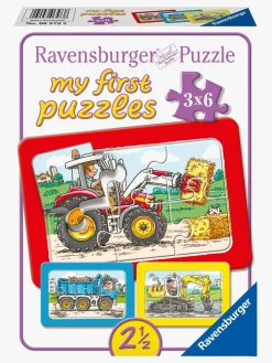 Ravensburger Puslespil Arbejdskøretøjer 3x6 Brikker