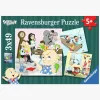 Ravensburger Puslespil Super Charlie 3-i-1