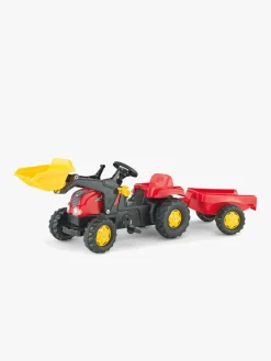Rolly Toys Kid-X Pedaltraktor med Skovl og Anhænger, Rød
