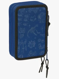 Sådan Træner Du Din Drage  Fyldt Penalhus med 3 Rum 37 Dele, Blå