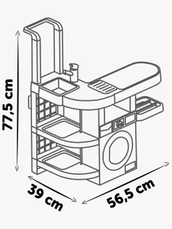 Smoby Rowenta Wash&Clean Vasketøjs- og Rengøringssæt
