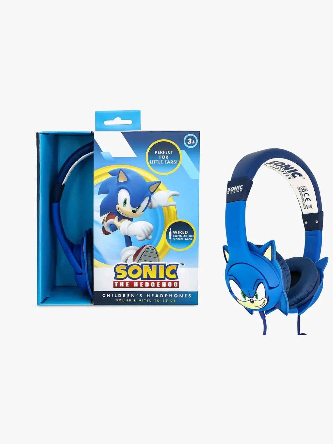 Sonic Høretelefoner med Ører 85dB, Blå