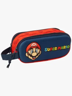 Super Mario 3D Dobbelt Penalhus, Rød/Marineblå