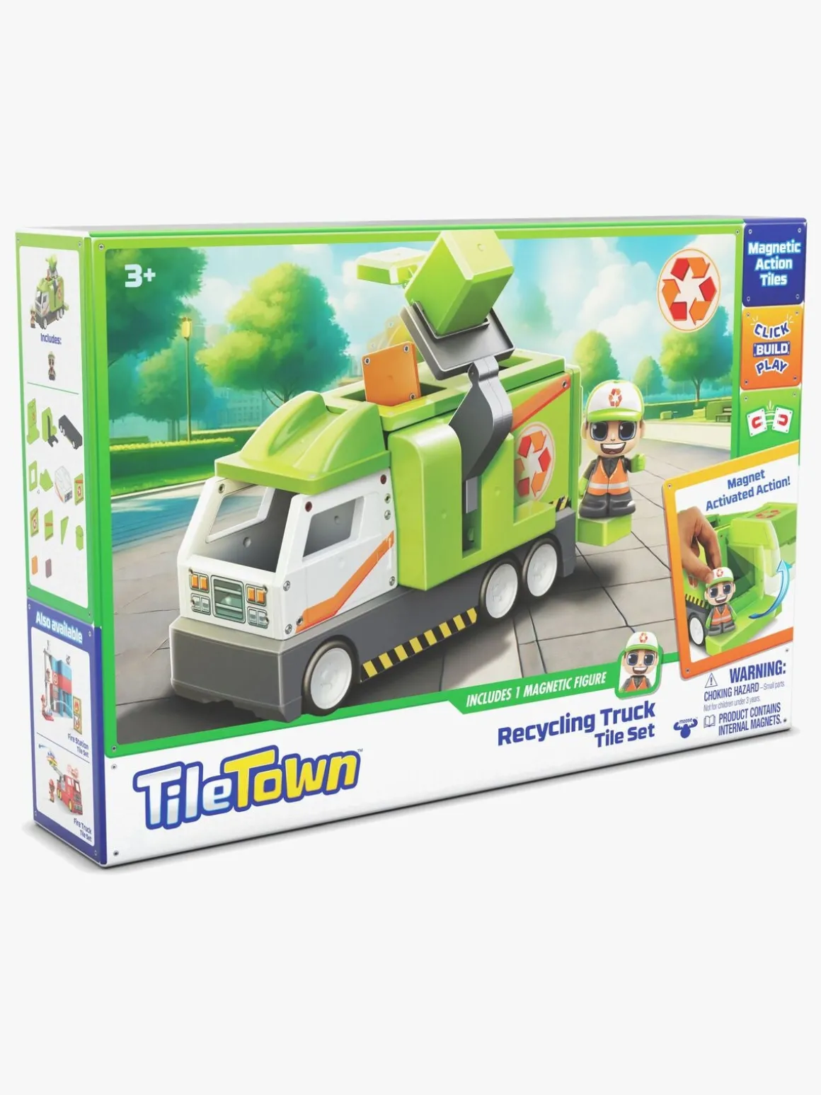 Tile Town Magnetisk Byggesæt Skraldebil