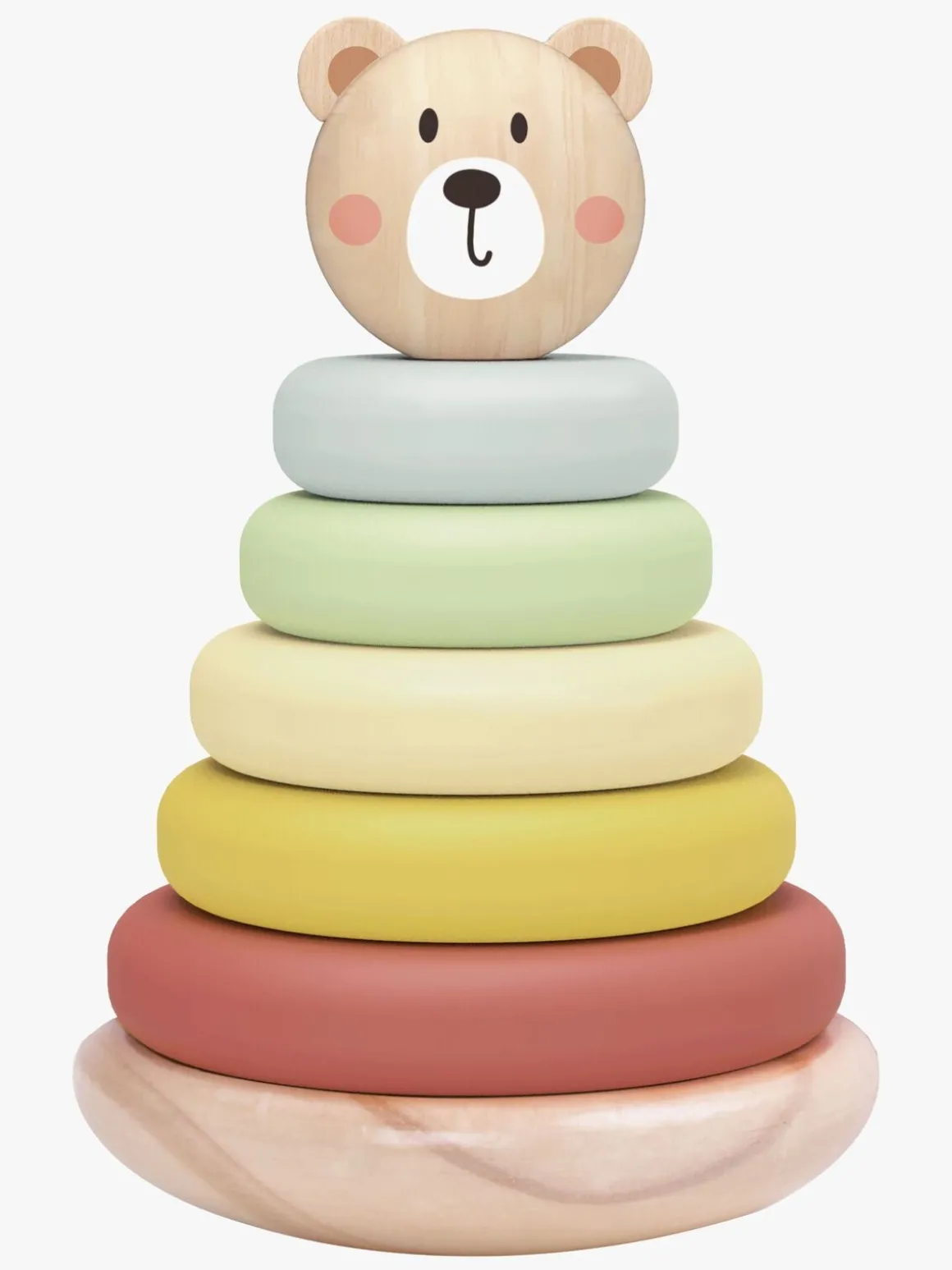 Tooky Toy Bjørn Stabeltårn, Multifarvet
