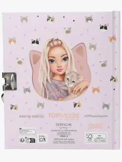 TOPModel Dagbog med Hjertelås KITTY