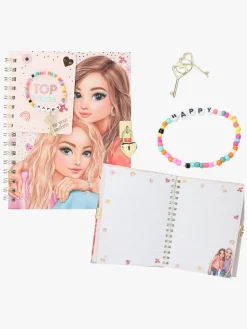 TOPModel Dagbog med Hjertelås & Armbånd