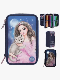 TOPModel Tredelt Penalhus LED-lys Wolf